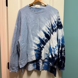 Electric and Rose Time to Live Wave Tie Dye Sweatshirt